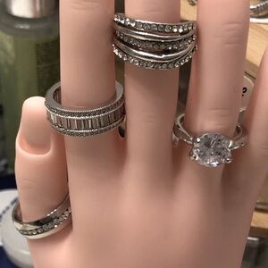 Fashion Rings Statement  clear stones NWOT